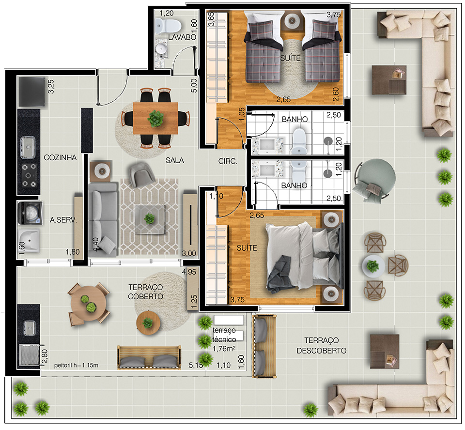 Malta 05-Tipo 3 e 4 Garden.png